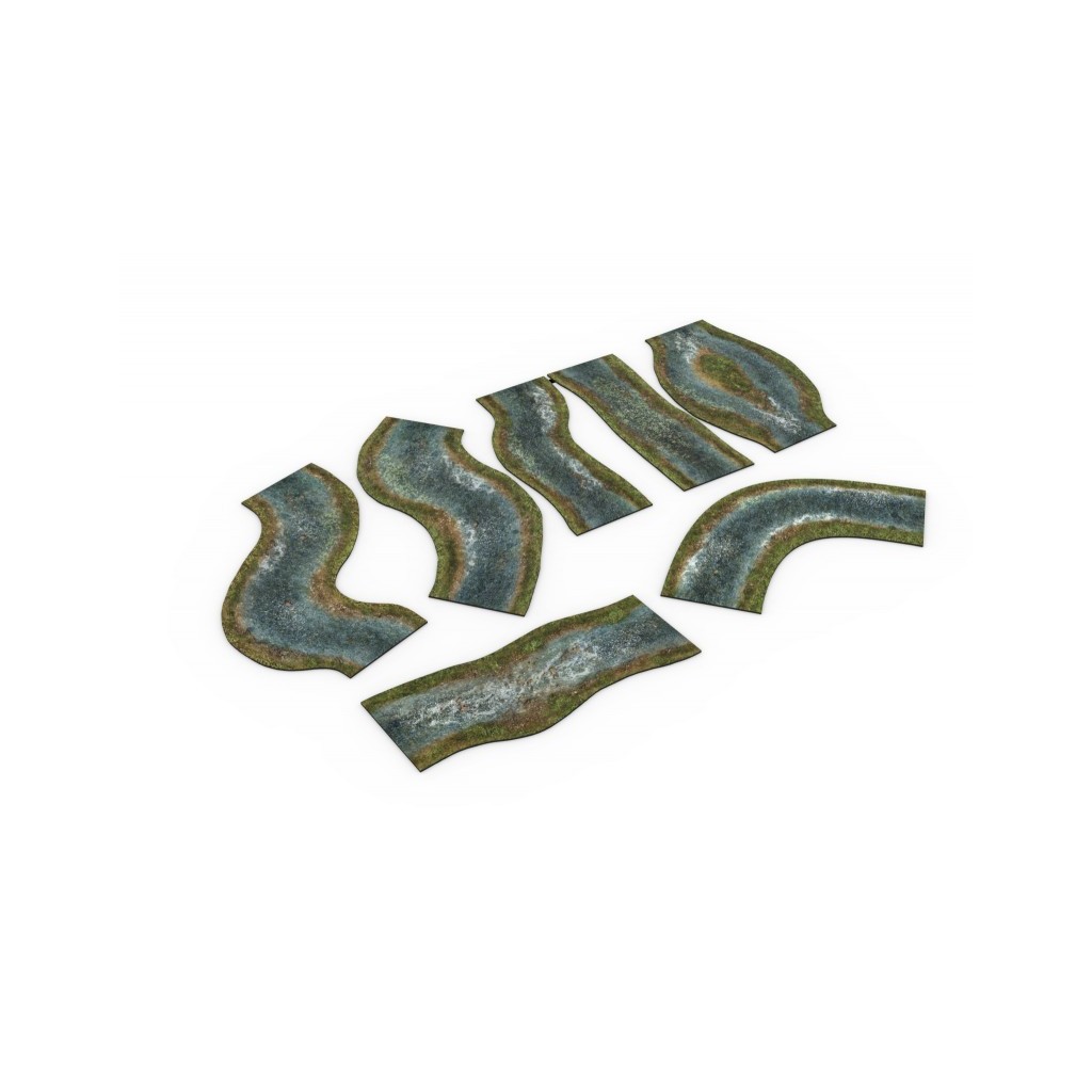 Playmats - Foam 2D Terrain - Spring River Full Set