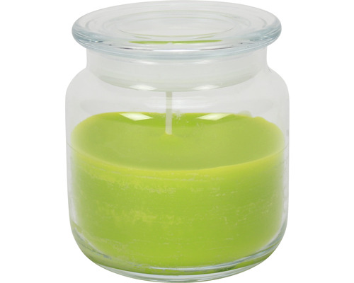 Citronella kaars glas Ø 10 cm groen