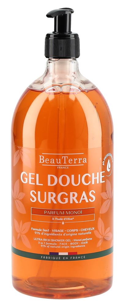 BEAUTERRA Duschgel<br>1000 ml, Flasche, Gel, reichhaltig Monoi
