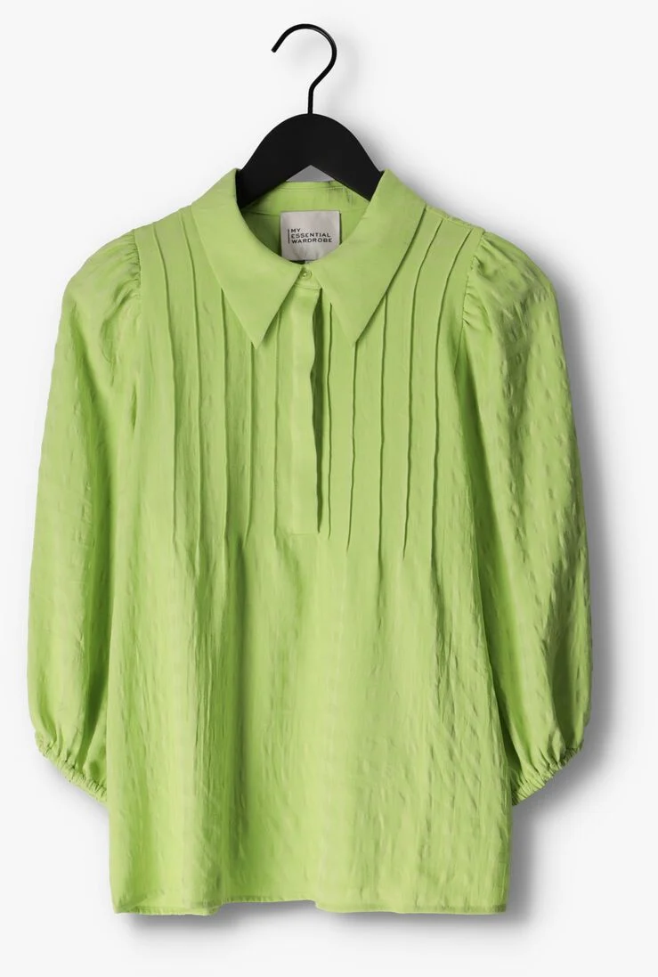 MY ESSENTIAL WARDROBE groene my essential wardrobe blouse halnamw blouse