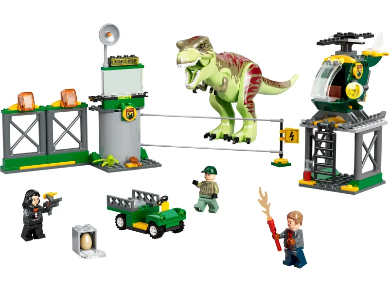 LEGO Jurassic World 76944 T. rex på dinosaurflugt
