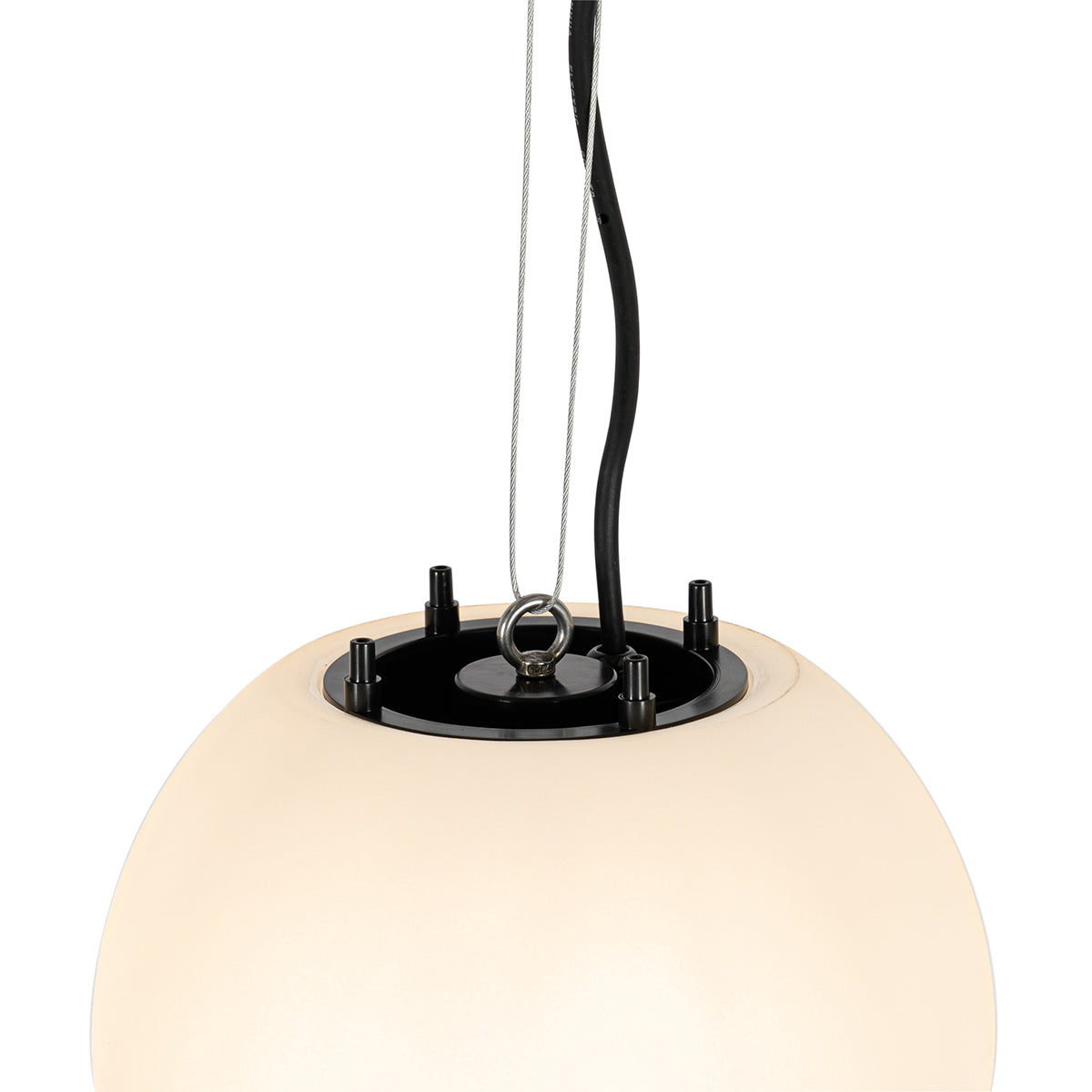 QAZQA Moderne buiten hanglamp wit 25 cm IP44 - Nura