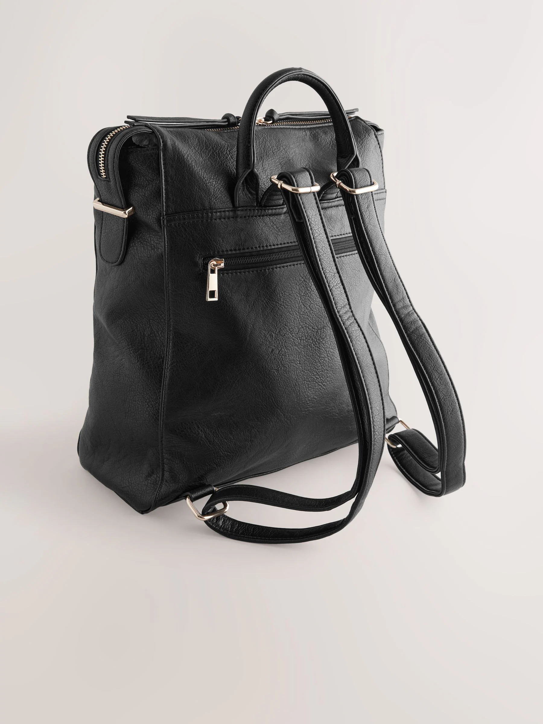 Zwart - Belted Rucksack Bag