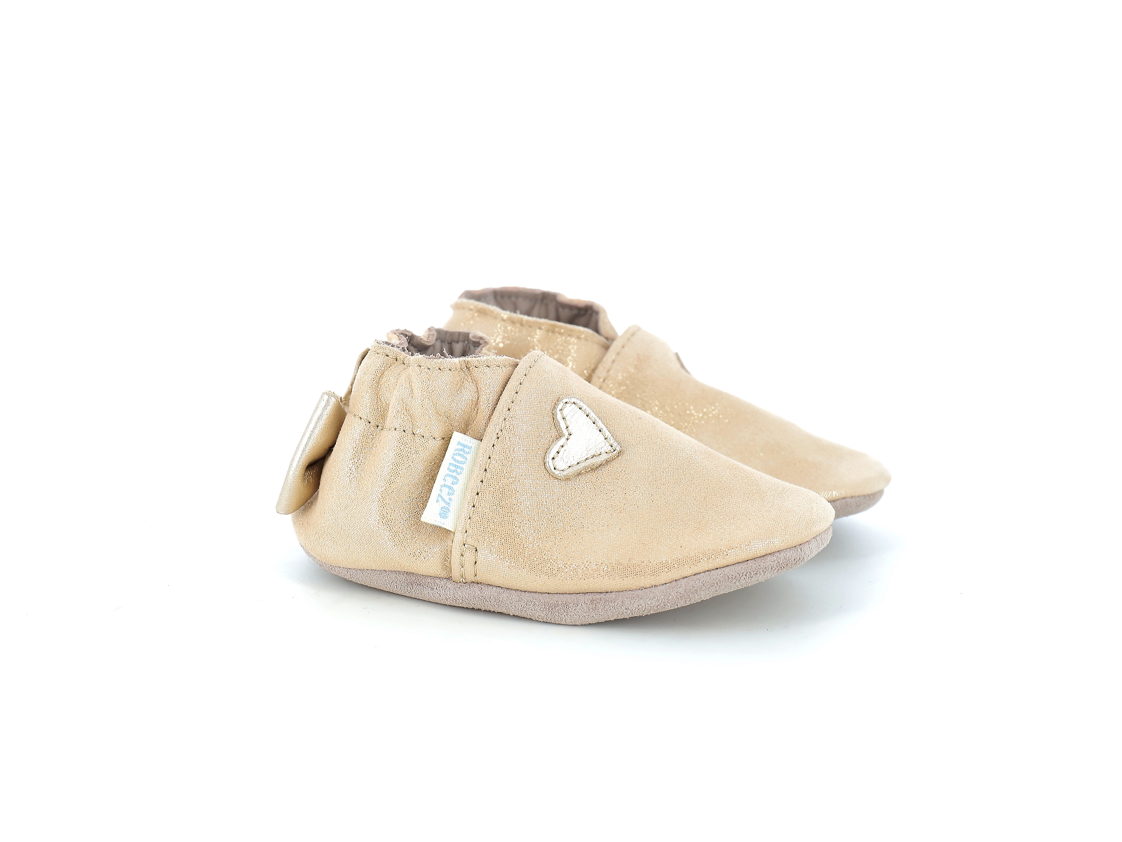 Robeez-MINI LOVE Cuir Or