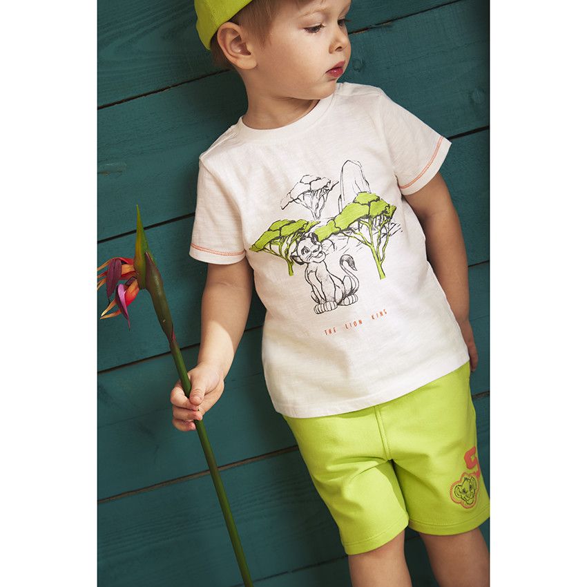 Ensemble 2 pièces Le Roi Lion Disney pour bébé garçon - Blanc