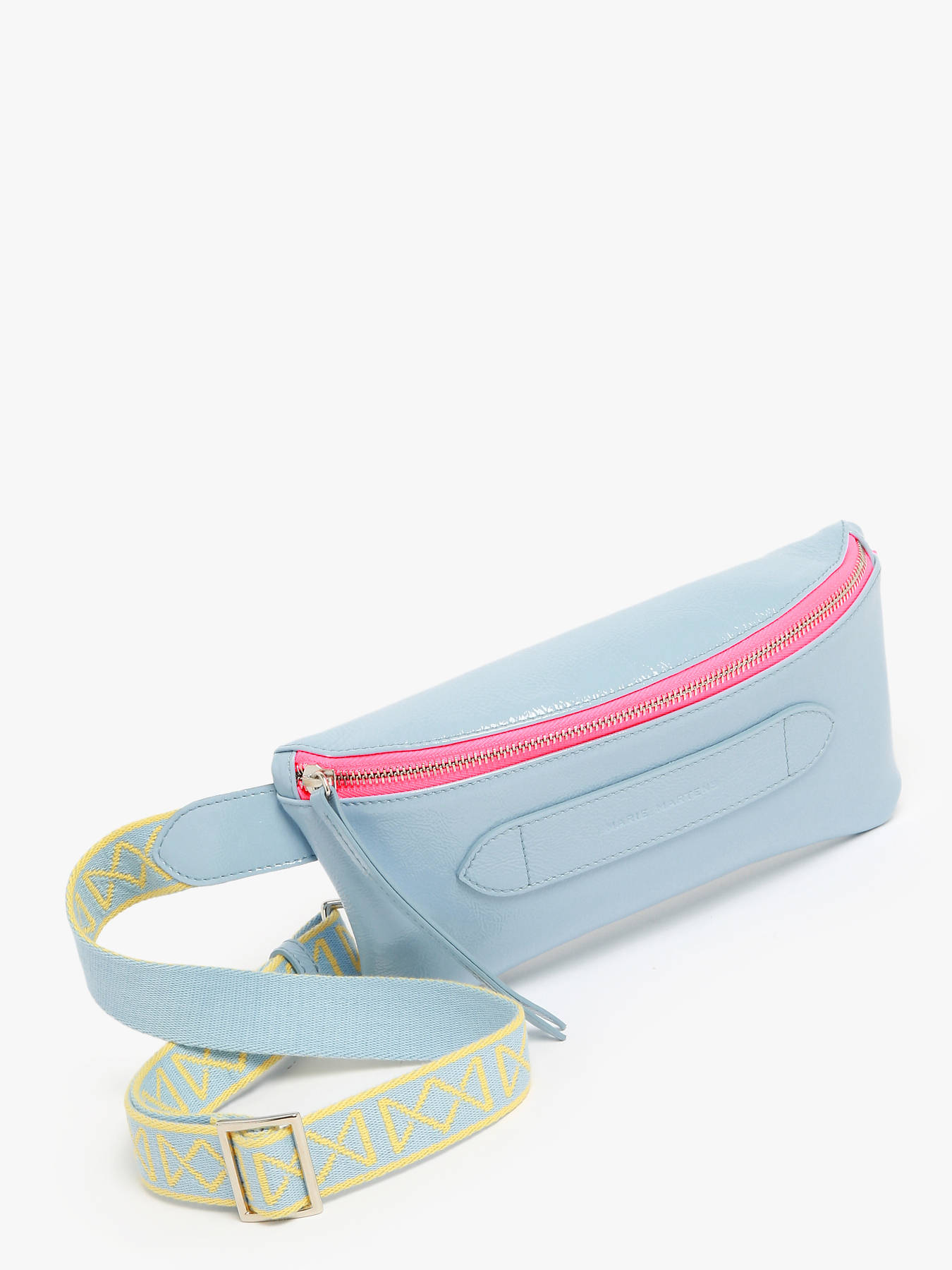 Sac ceinture Coachella cuir vernis froiss MARIE MARTENS
