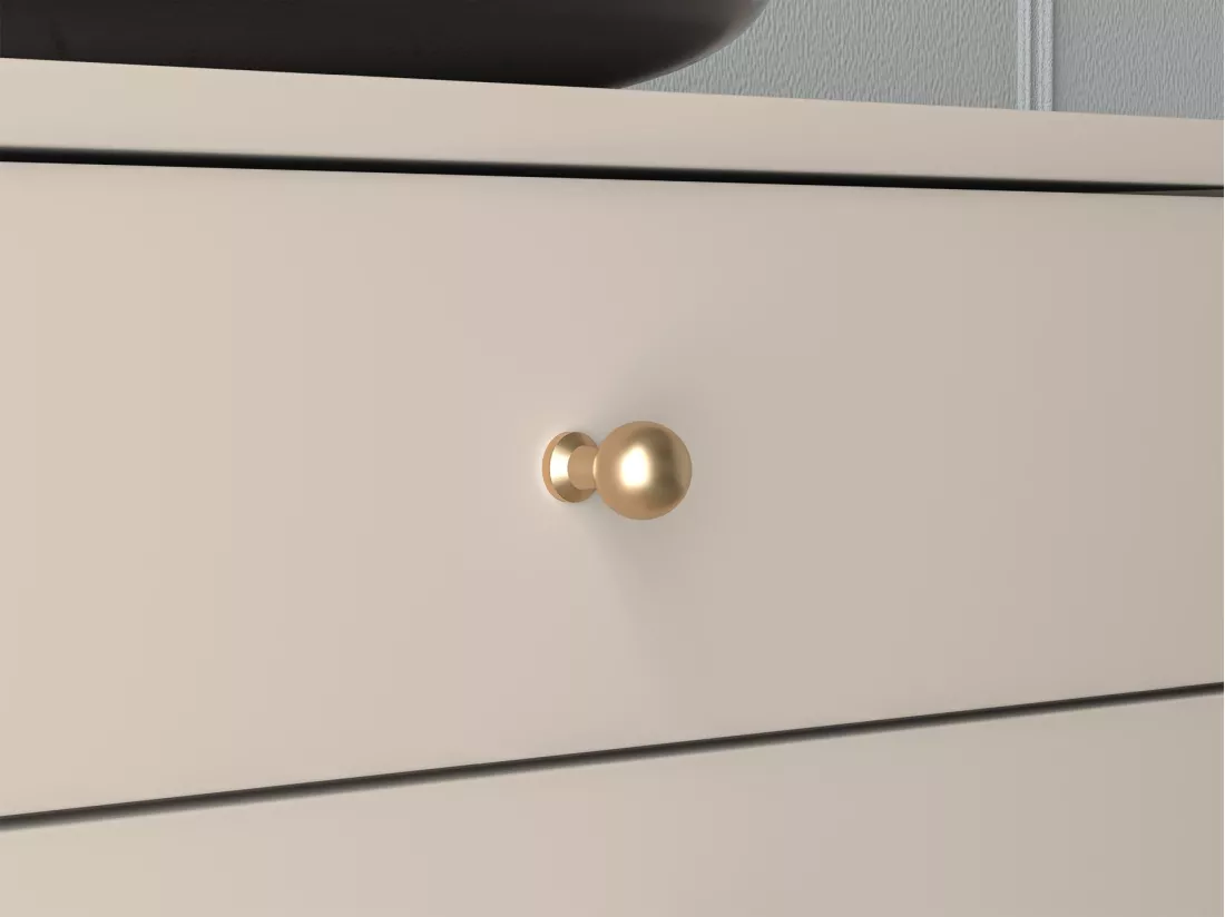 Buffet 2 portes - 3 tiroirs - 160 cm - beige - CALETTO