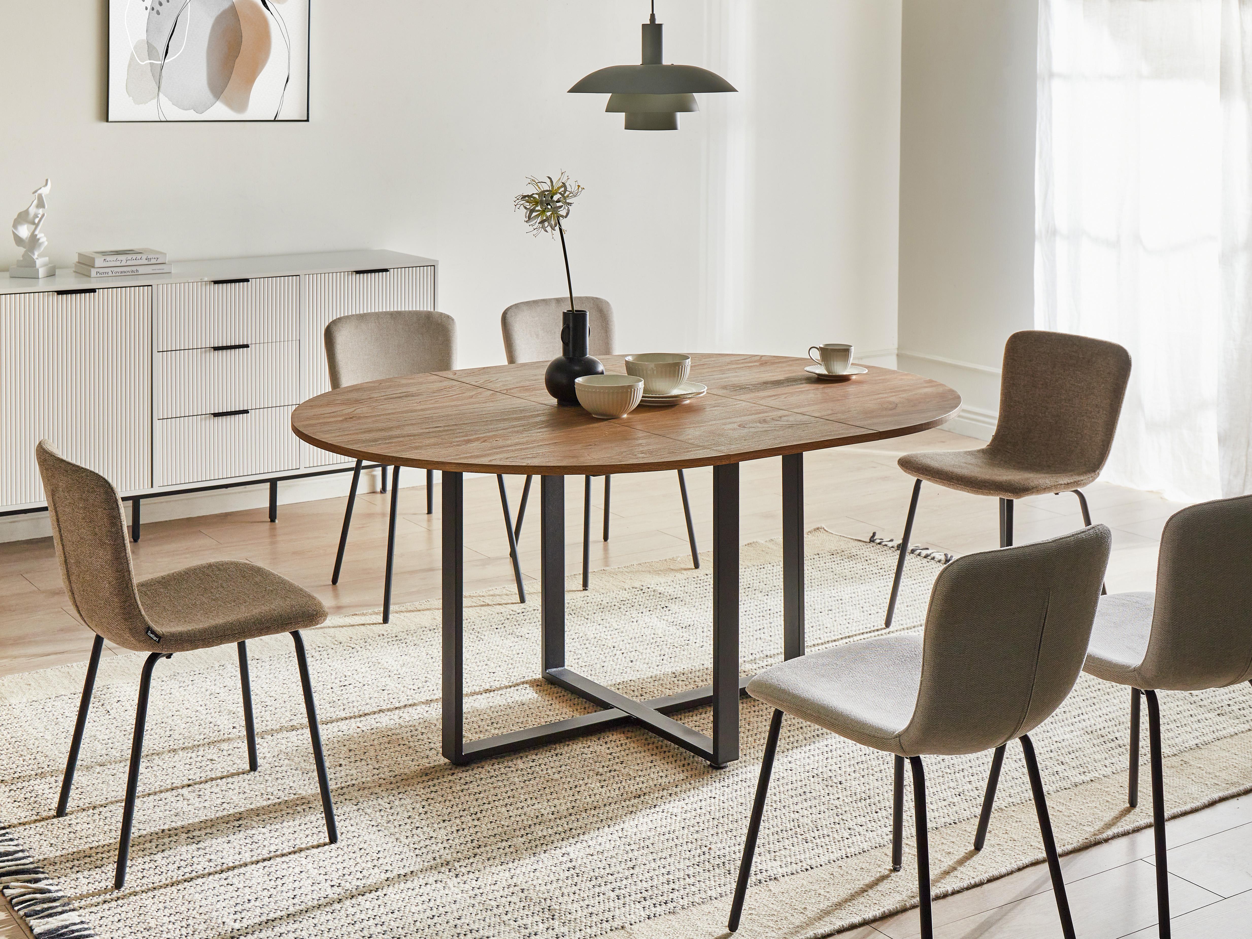 Eettafel ALEXANDRINA Bruin 120 cm 120/160 cm