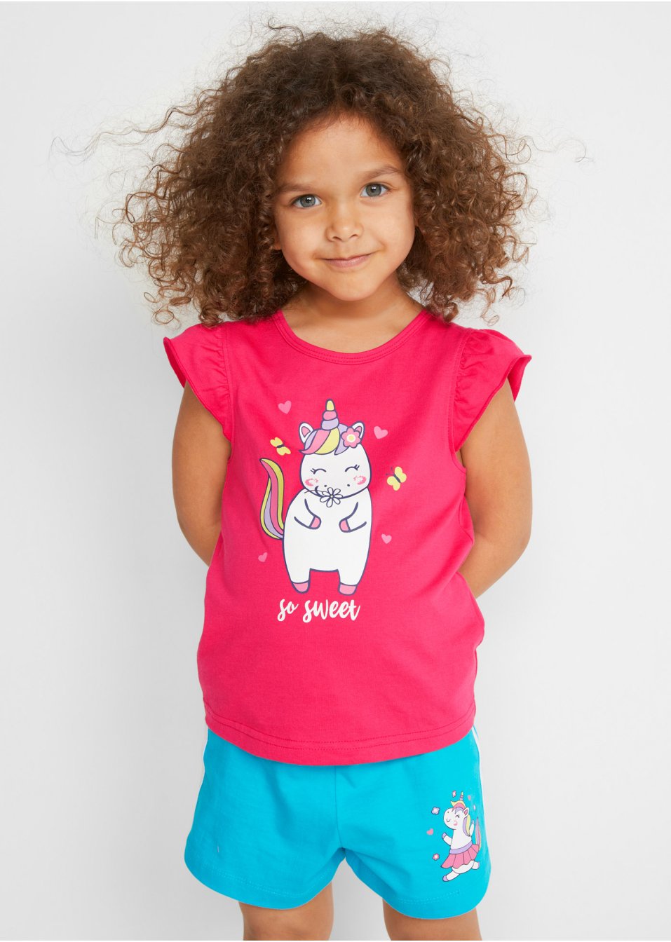 Lot de 2 T-shirts fille en coton