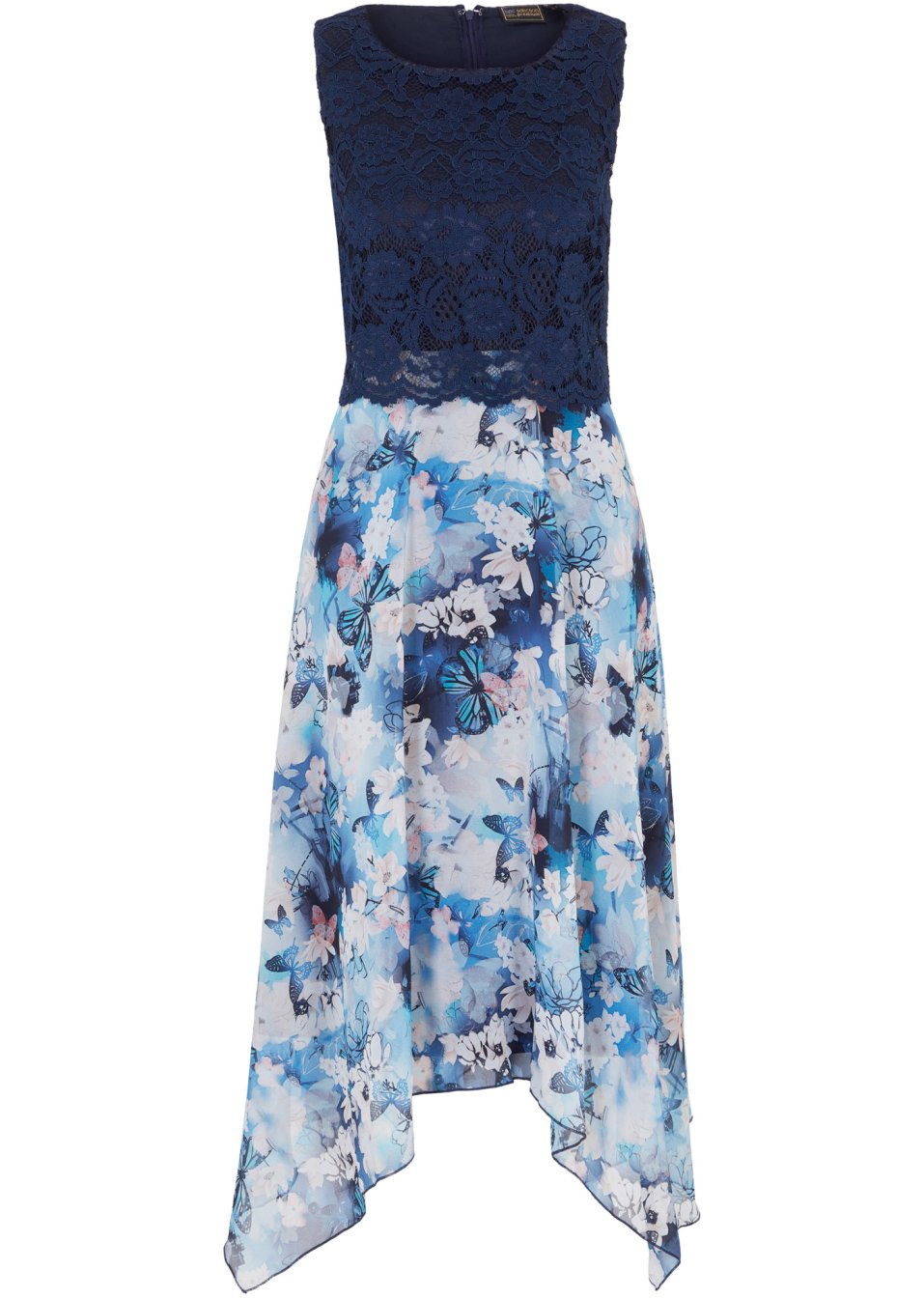 Robe en chiffon à dentelle