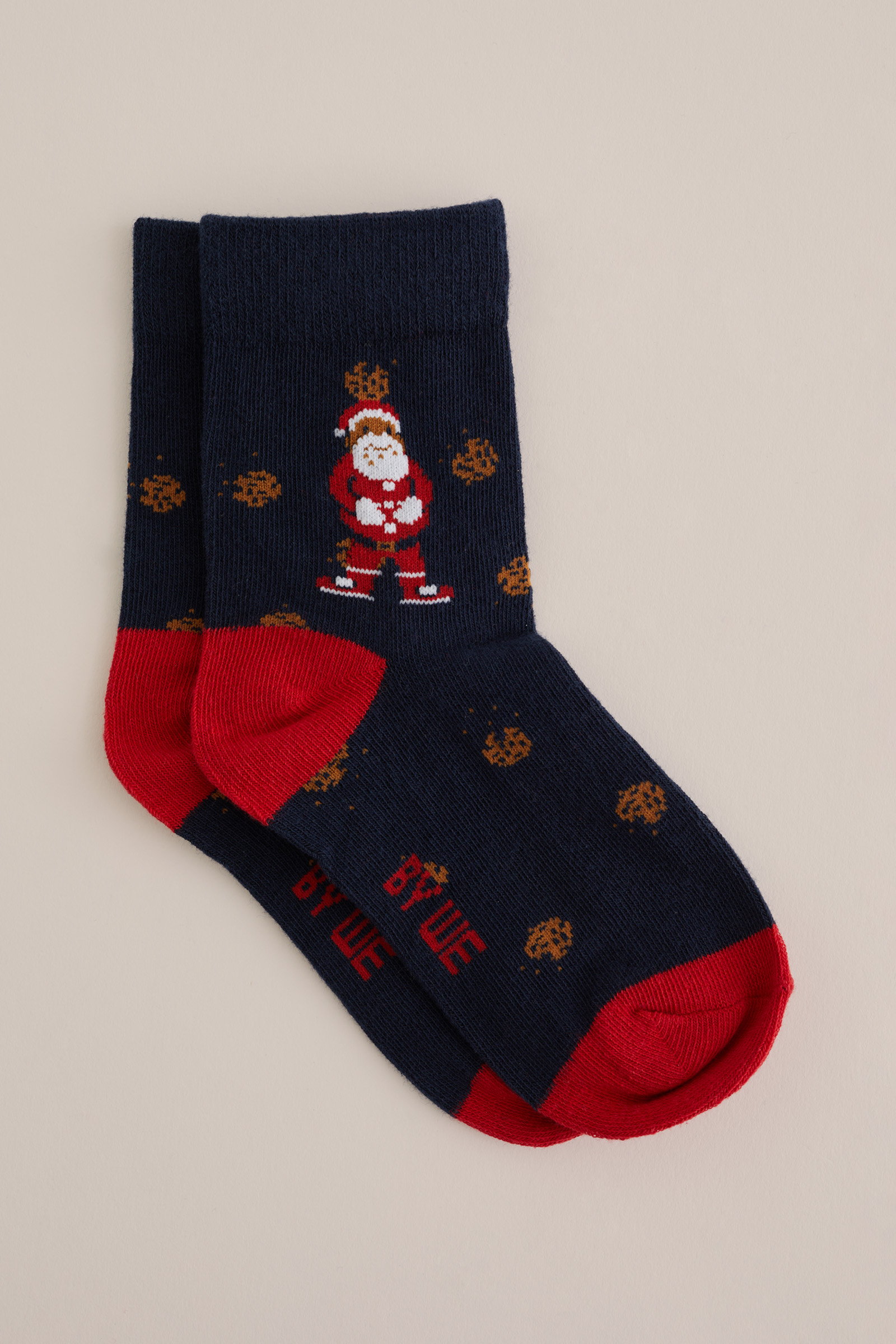 Jongens kerst sokken WE Fashion Donkerblauw