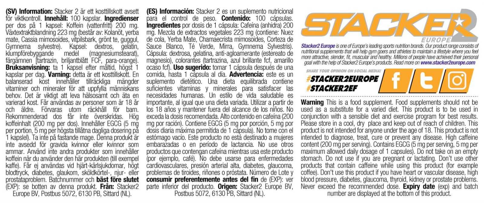 Stacker 2 Stacker 2 100 cápsulas