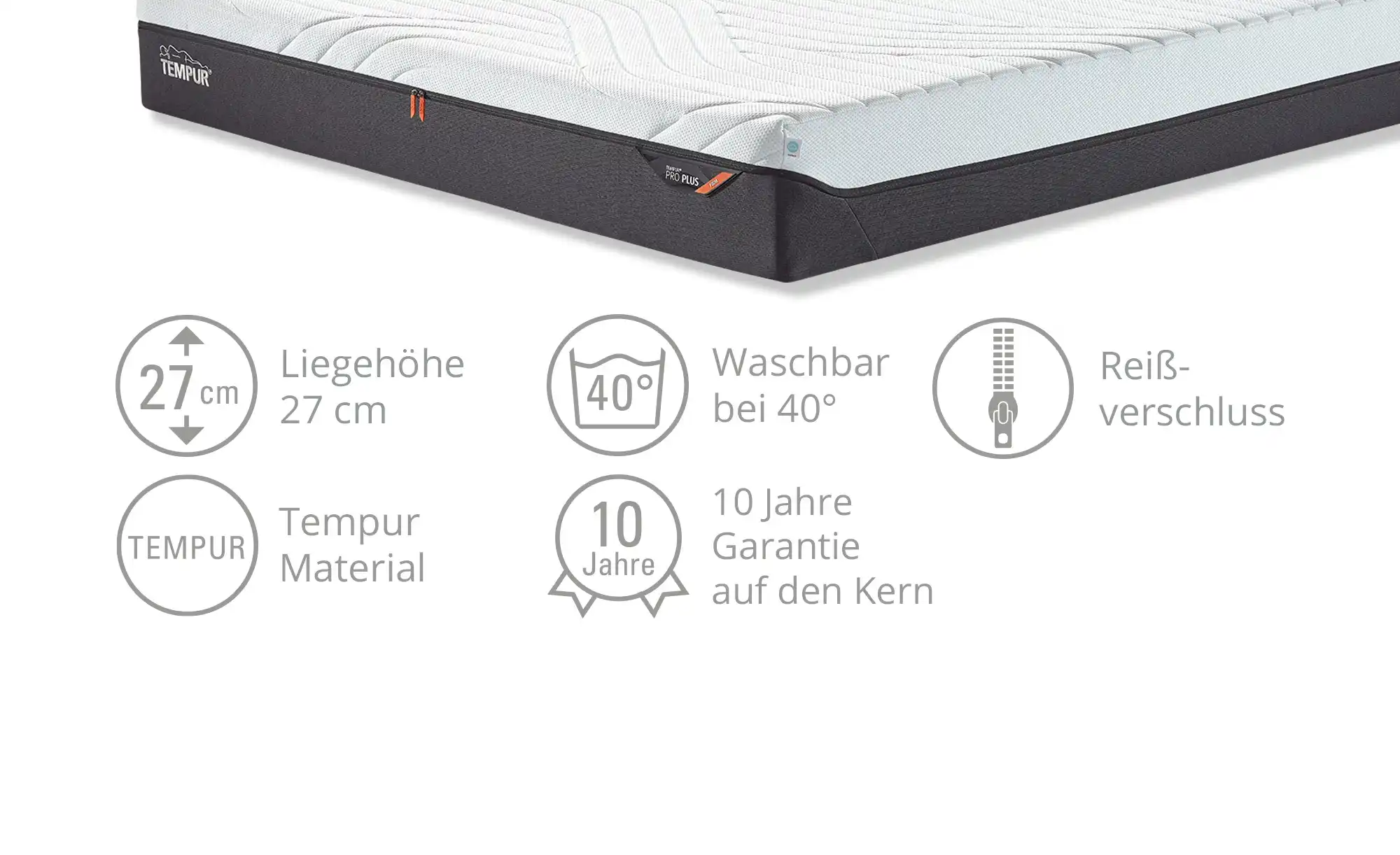 TEMPUR Viscoschaummatratze Firm Pro Plus CoolQuilt