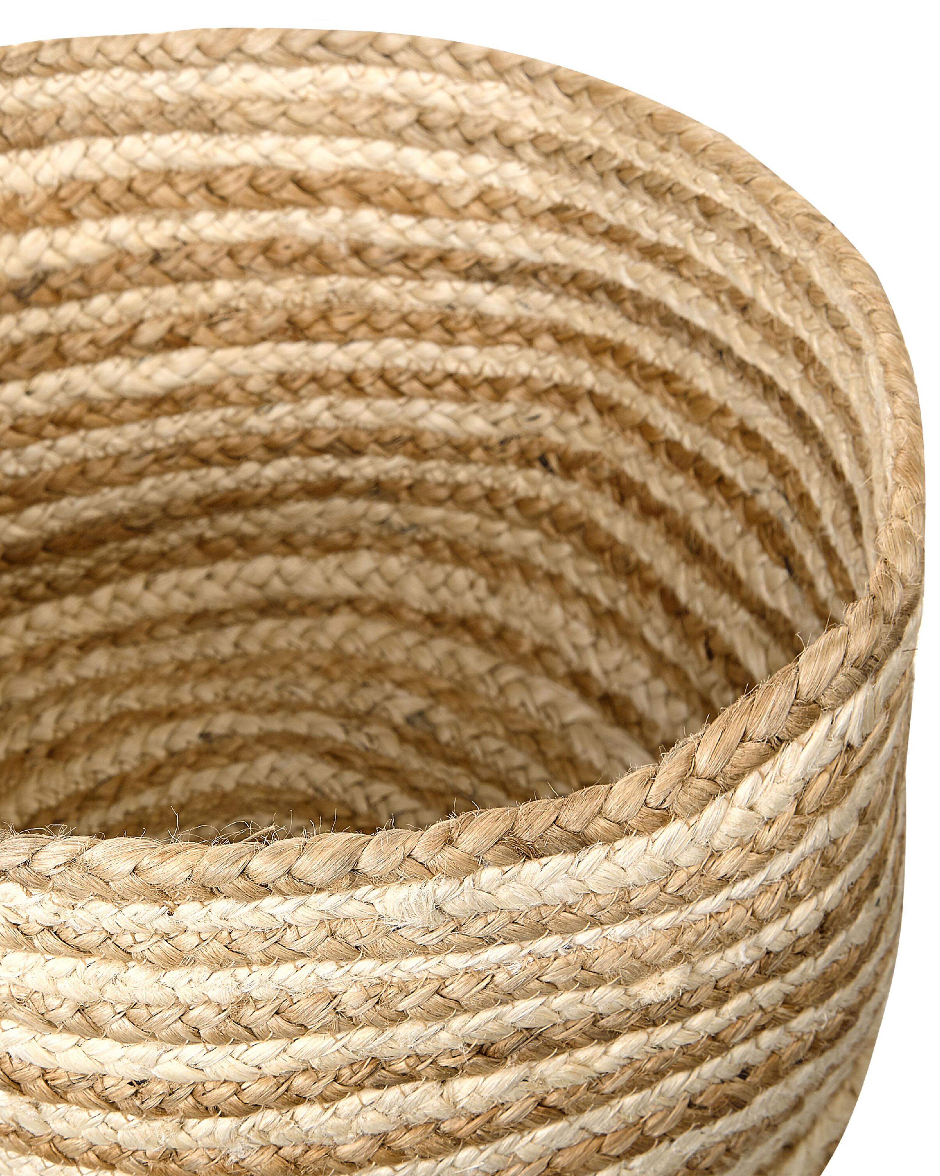 Set van 3 manden KAHU Jute Natuurlijk