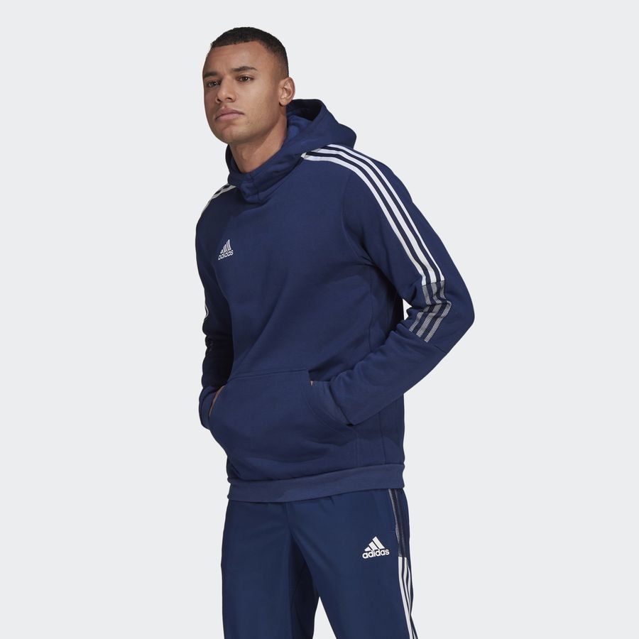 adidas Sweat à Capuche Tiro 21 - Bleu Marine/Blanc