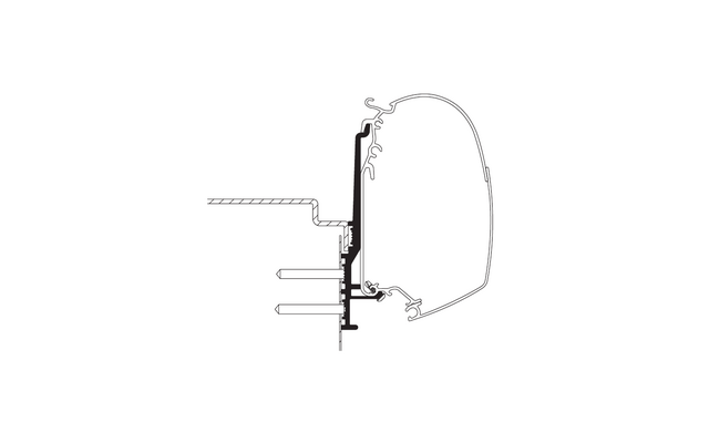 Thule Markisenadapter Wand Knaus Tourer CUV - 3 Meter