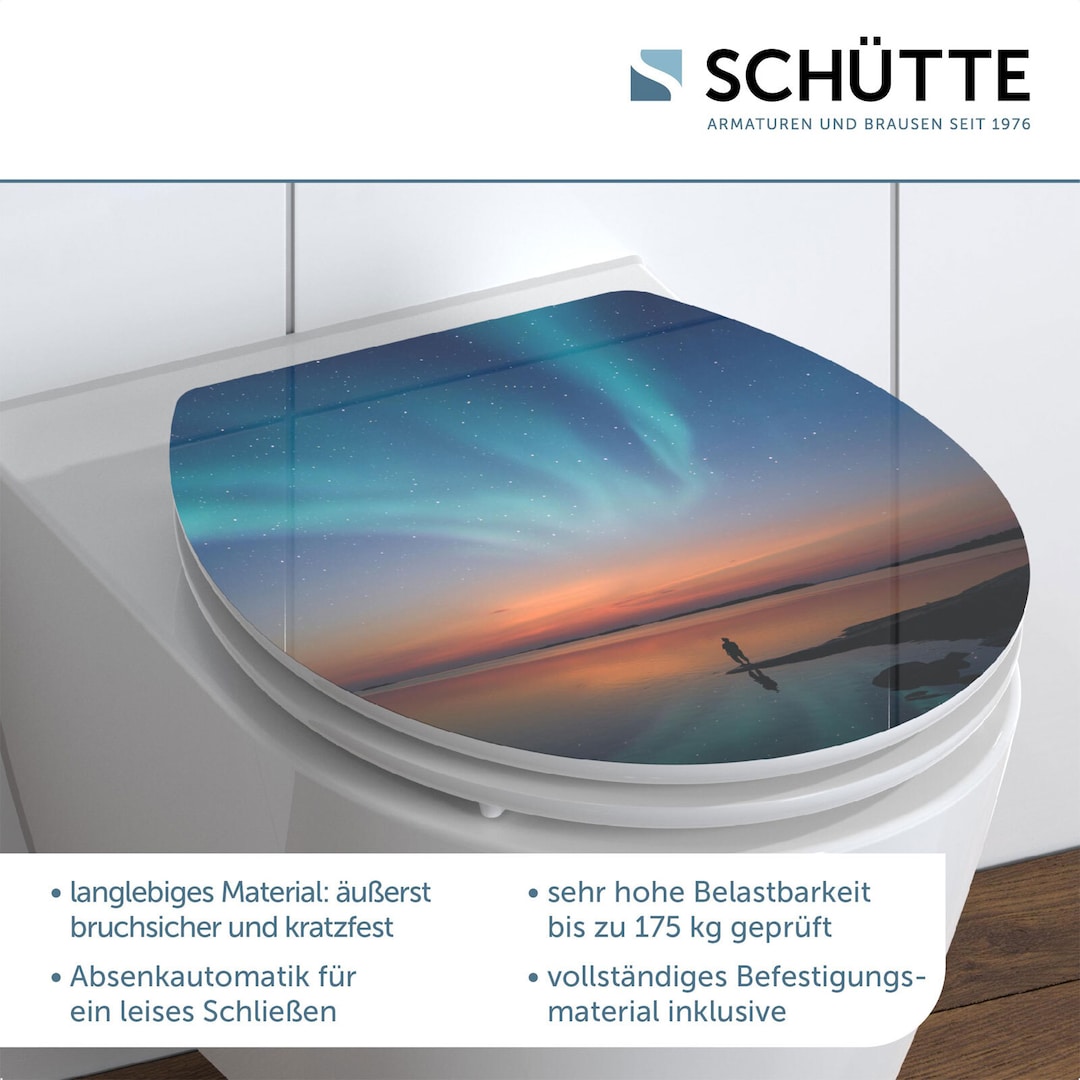 SCHÜTTE Design WC-Sitz High Gloss MDF Polar Lights