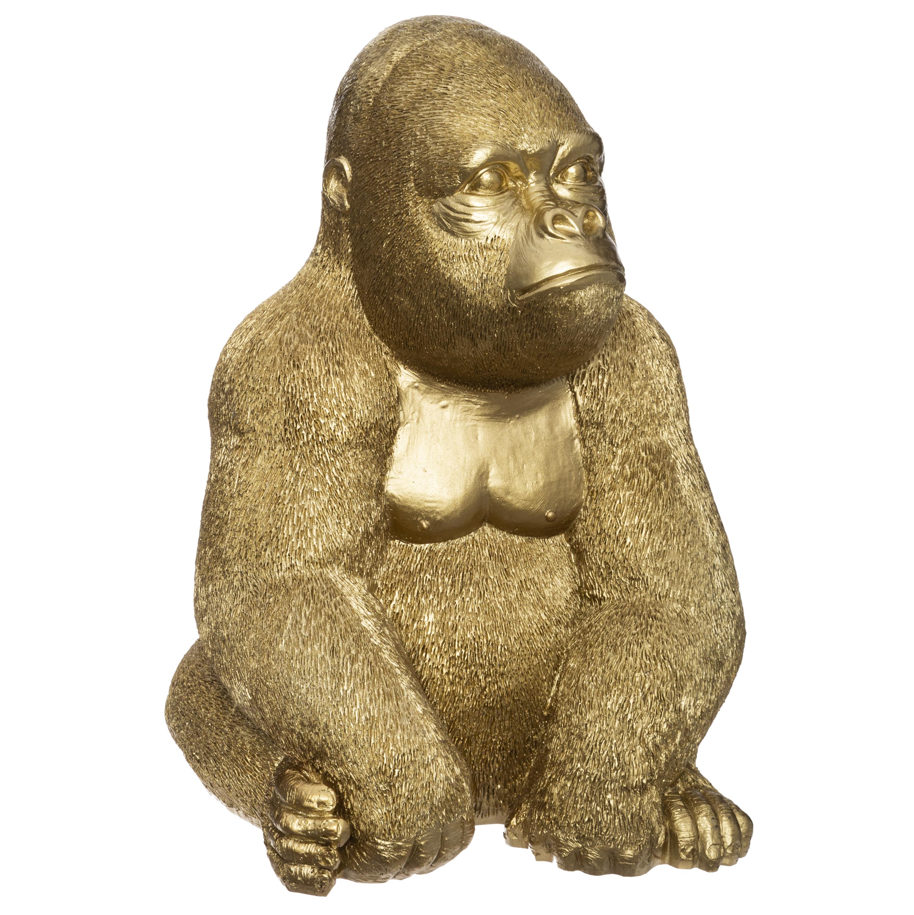 GORILLE OR RESINE H.22CM