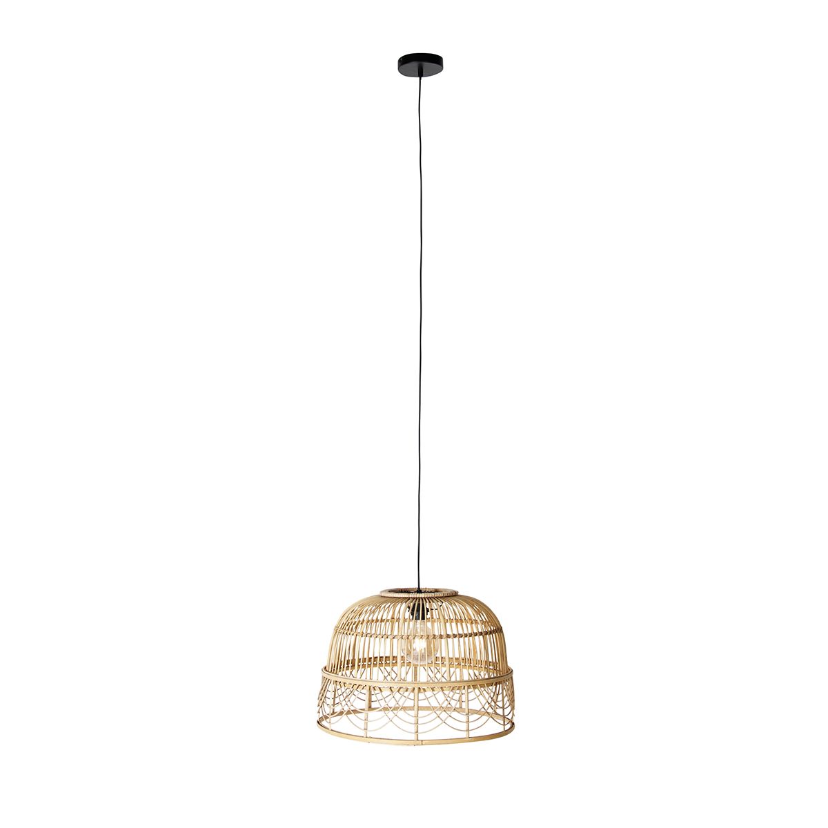Smart hanglamp rotan 49 cm incl. Wifi G95 - Michelle