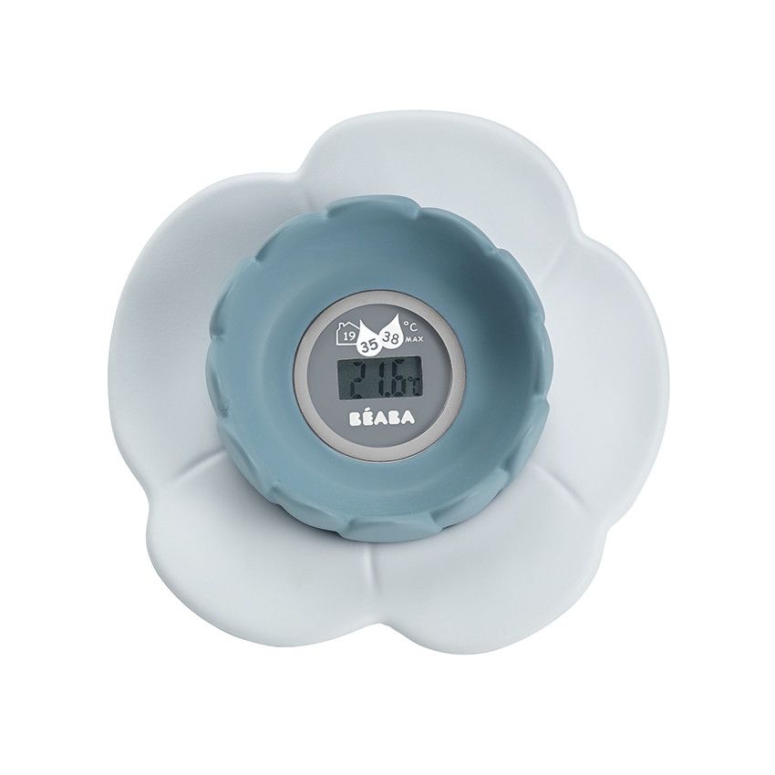Thermomètre de bain Lotus - Green blue - Ecru