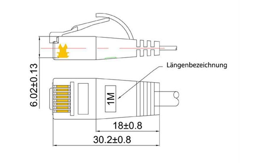 Slimpatchkabel RJ-45 - RJ-45, Cat 6, UTP, 15 m, BlauUnscreened/Unshielded Twisted-Pair-Kabel (UTP) mit Klinkenschutz
