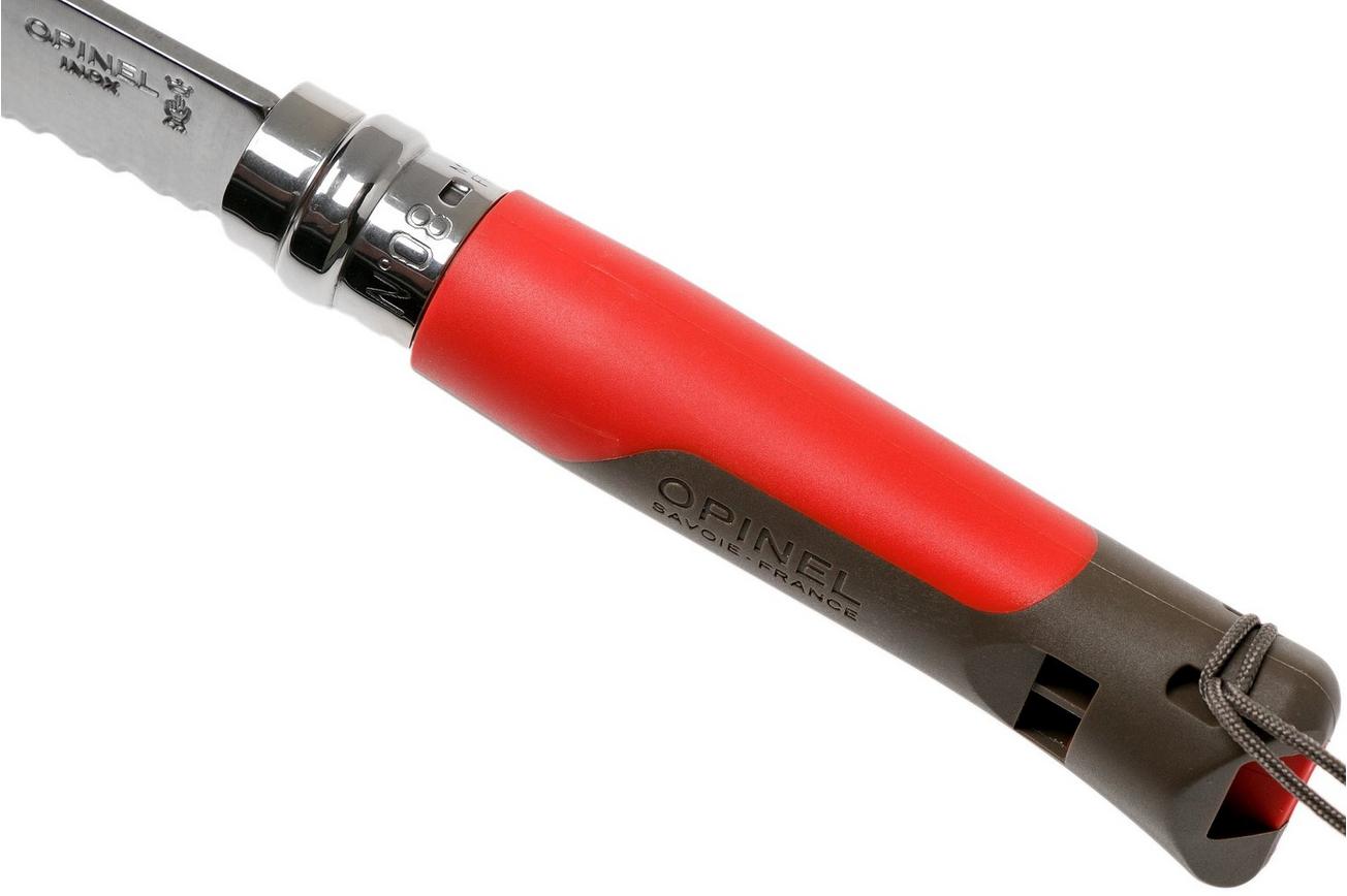 Opinel zakmes Outdoor No. 08 zakmes, Earth Red