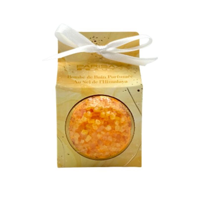 Bombe de bain avec cristaux marin jaune Parisax 80g