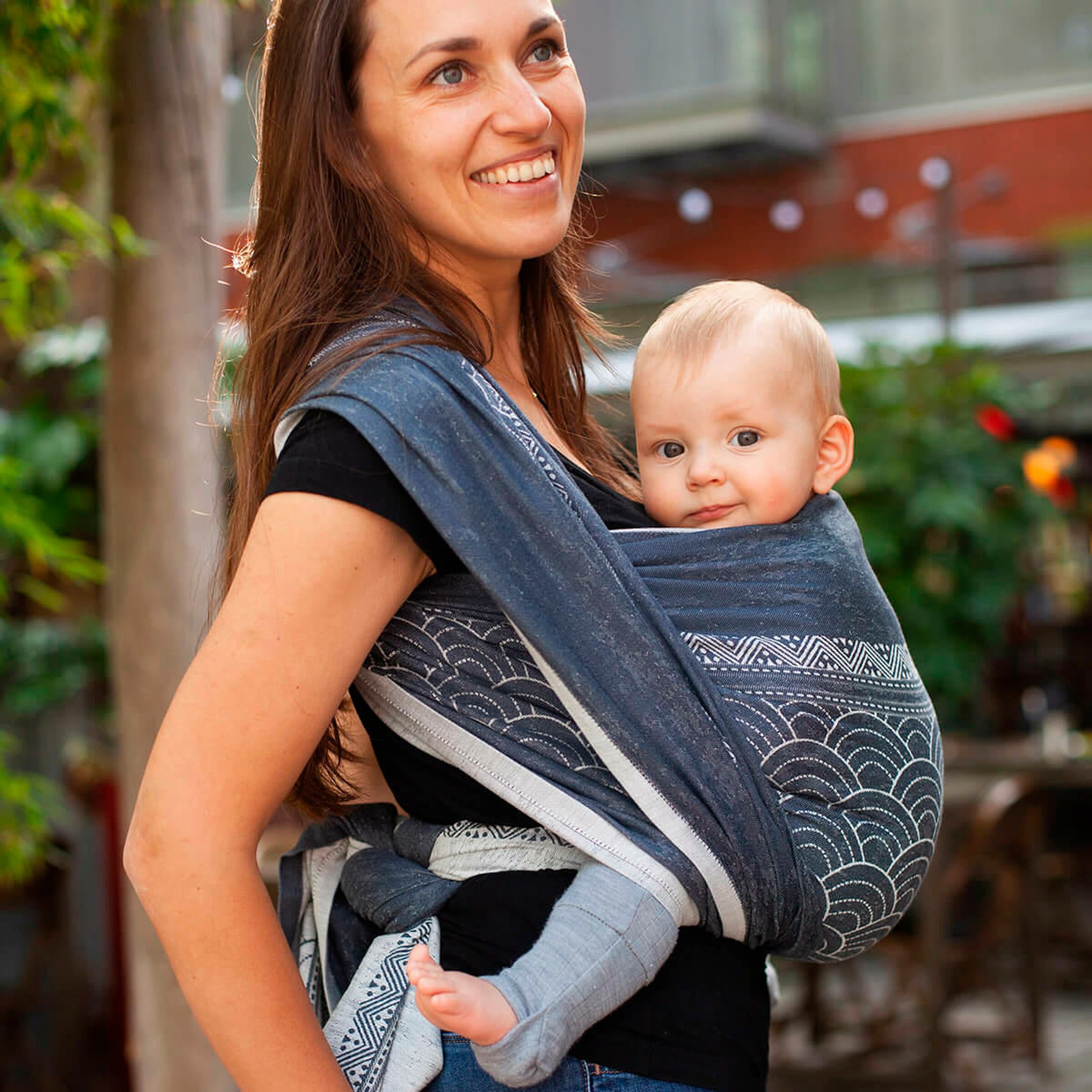 HOPPEDIZ® Babytragetuch Gewebtes Tragetuch kbA Sapporo