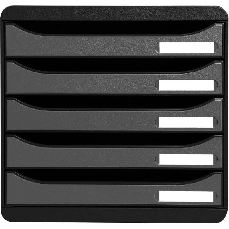 Module de classement Big Box Plus 5 tiroirs Metallic - Argent
