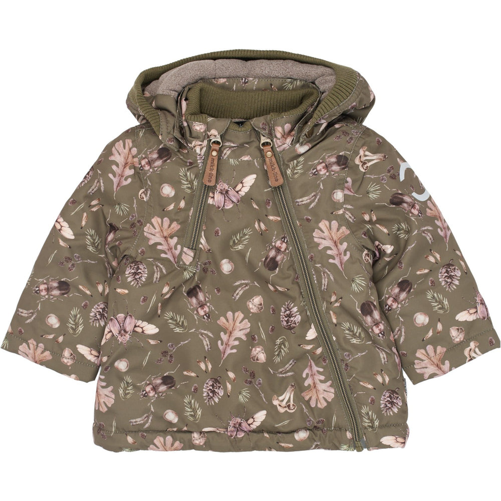 Køb Mikk-Line Burnt Olive Polyester Baby Jakke AOP