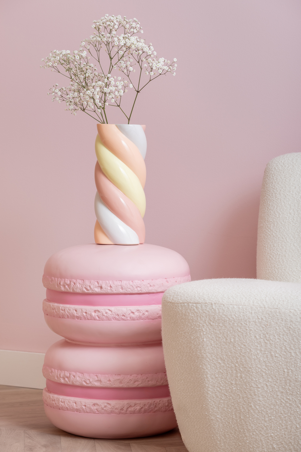 Kruk Macaron - Zachtgeel