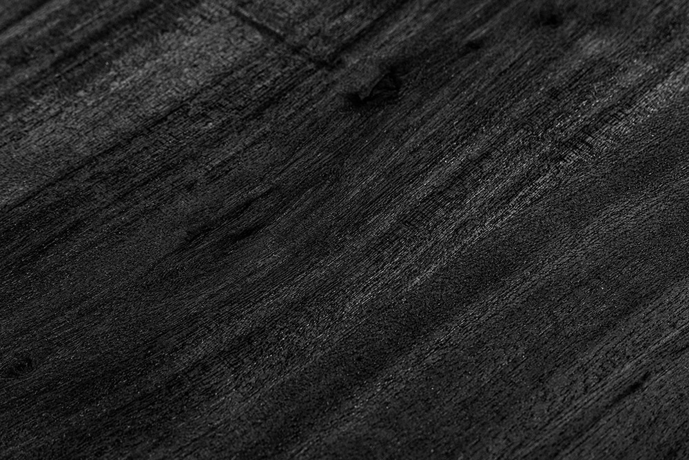 Massivholz Sideboard MOUNTAIN SOUL 175cm weiß schwarz Akazie echter Naturstein