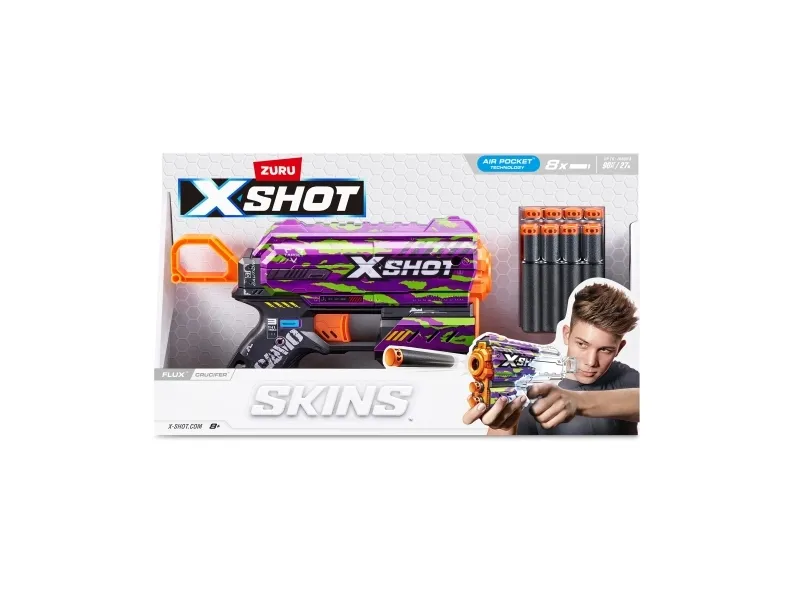 XSHOT legetøjsgevær Skins Flux, assorteret, 36516 (ZUR-36516)