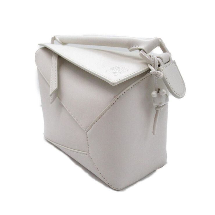 Loewe Vintage Loewe Crossbody Bag White