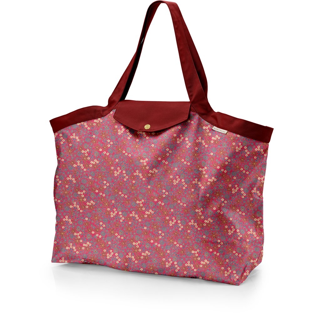 Grand Sac Cabas En Tissu Badiane Framboise