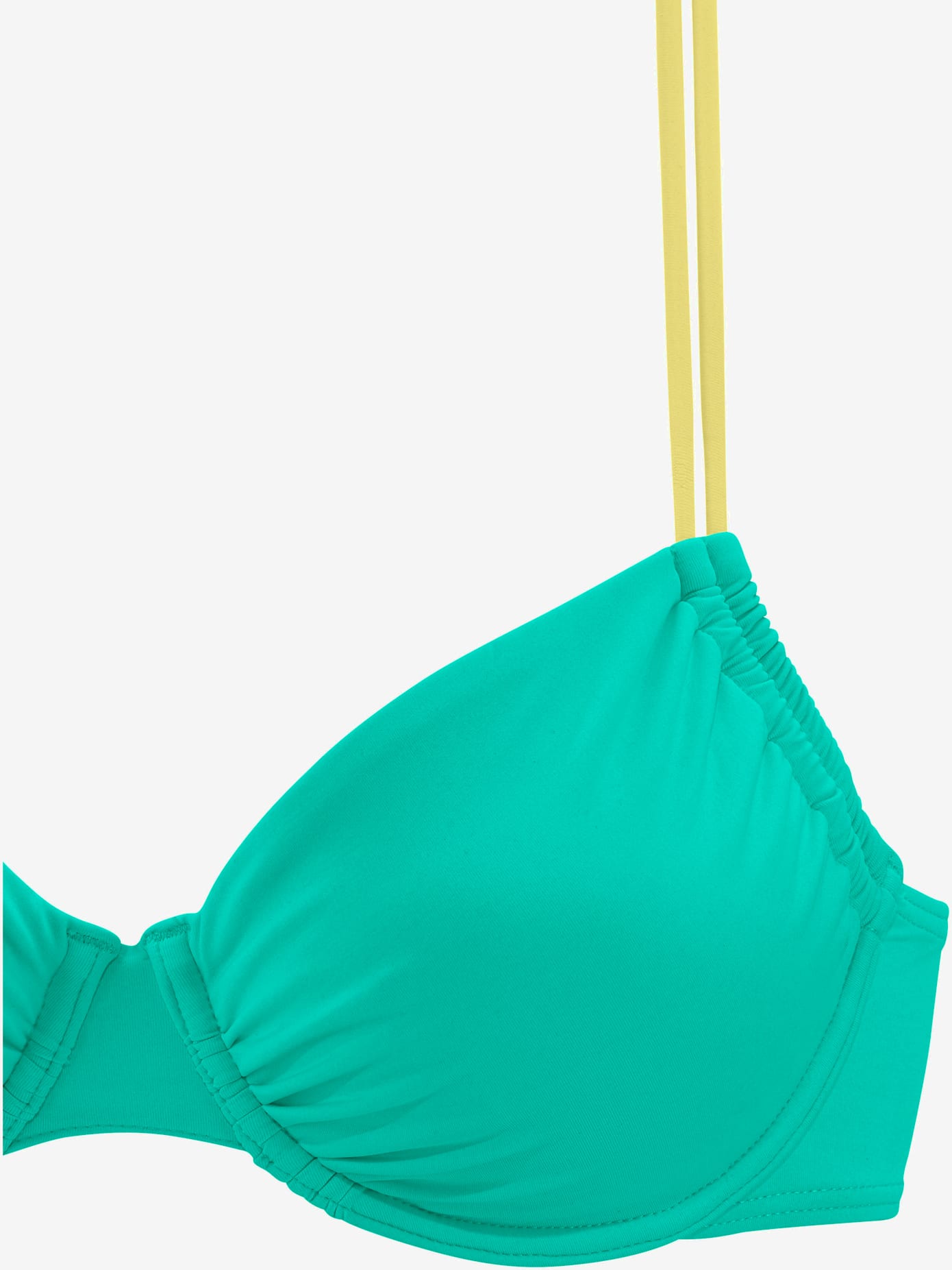 Haut de maillot de bain à armatures design contrasté tendance