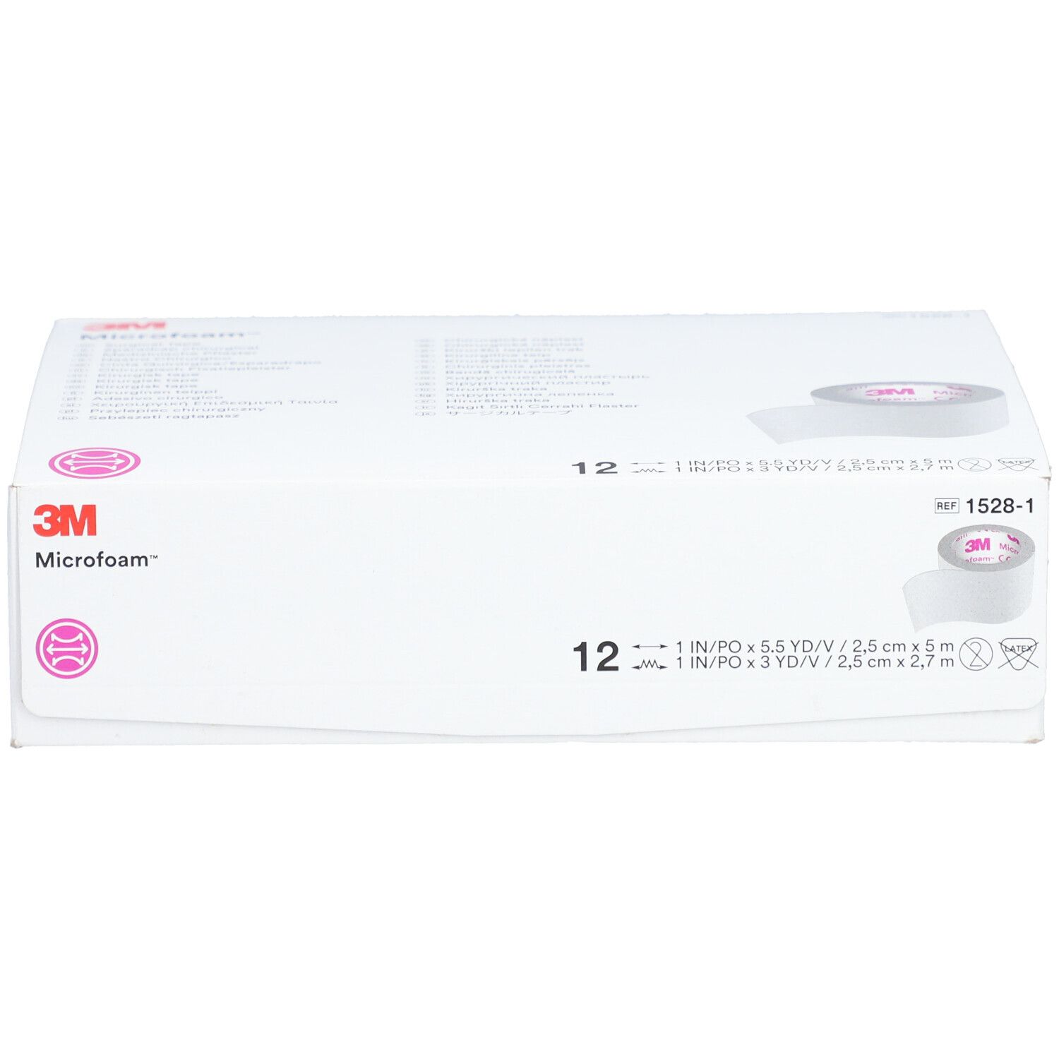 3M Microfoam Medizinisches Spezialpflaster 1,5 m x 2,5 cm