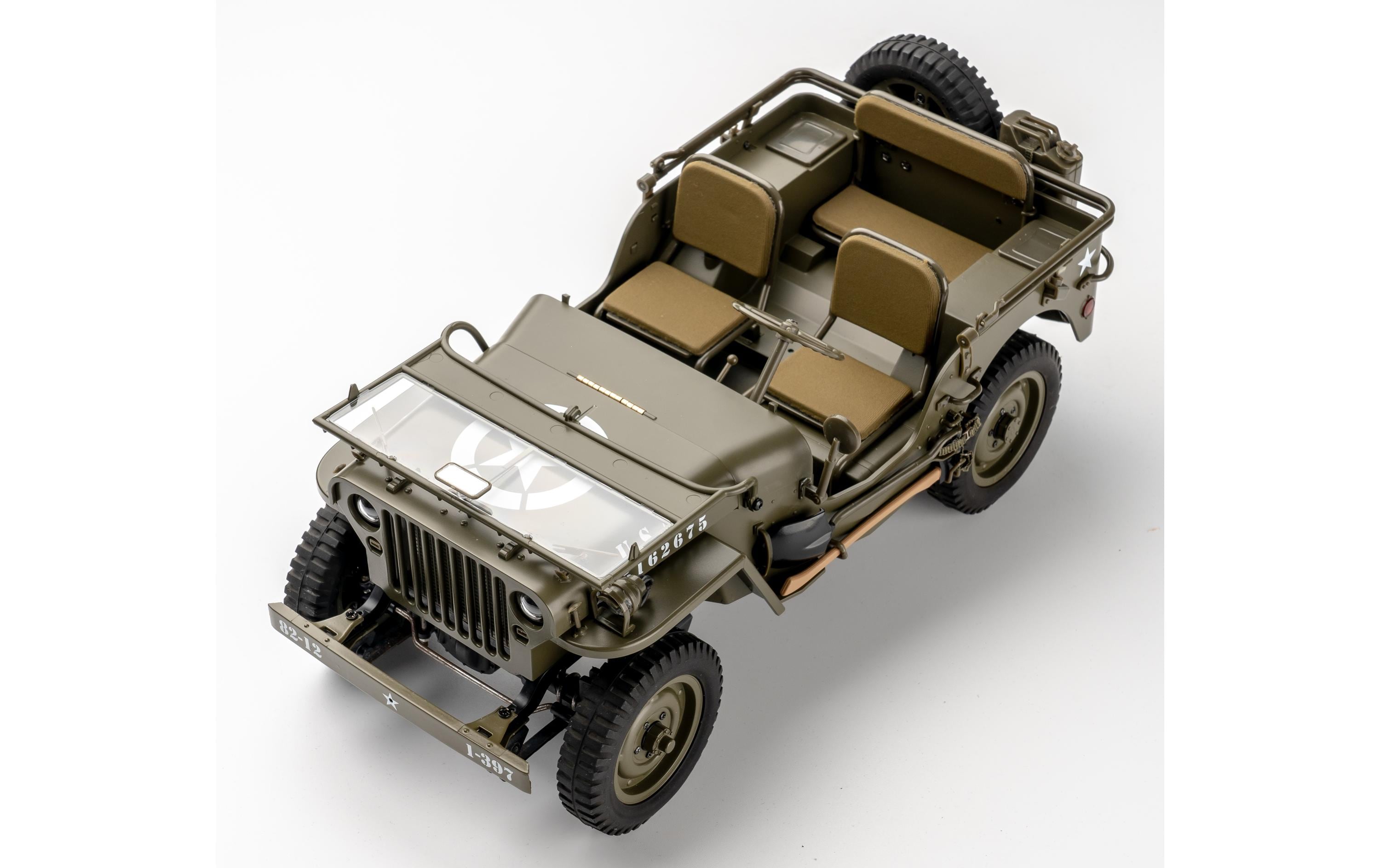 Scale Crawler 1941 MB Willys Jeep, 4 x 4 RTR, 1:12<br>1941 Willys Militär Jeep – Ein Traum für jeden Scaler