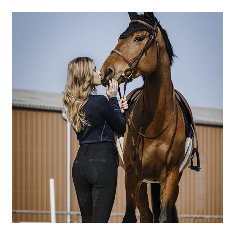 Equitheme RASSEMBLER - Tee-shirt Femme noir