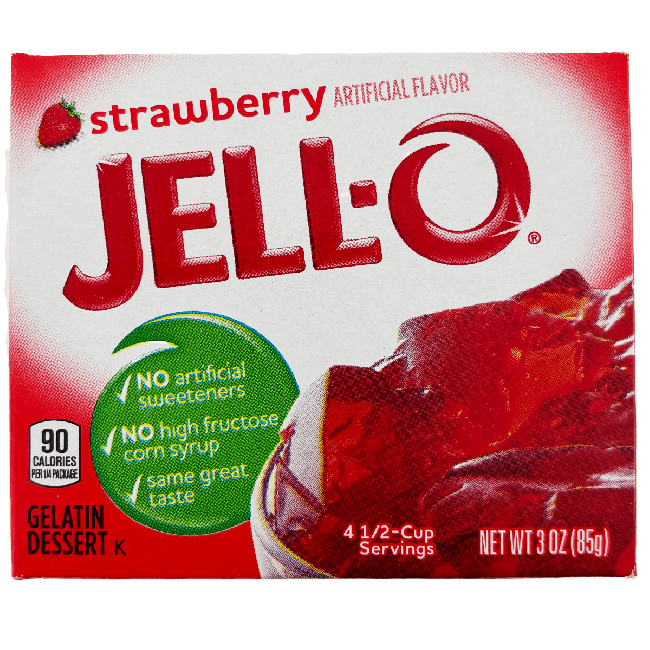 Jell-O Gelatine Aardbeiensmaak 85g