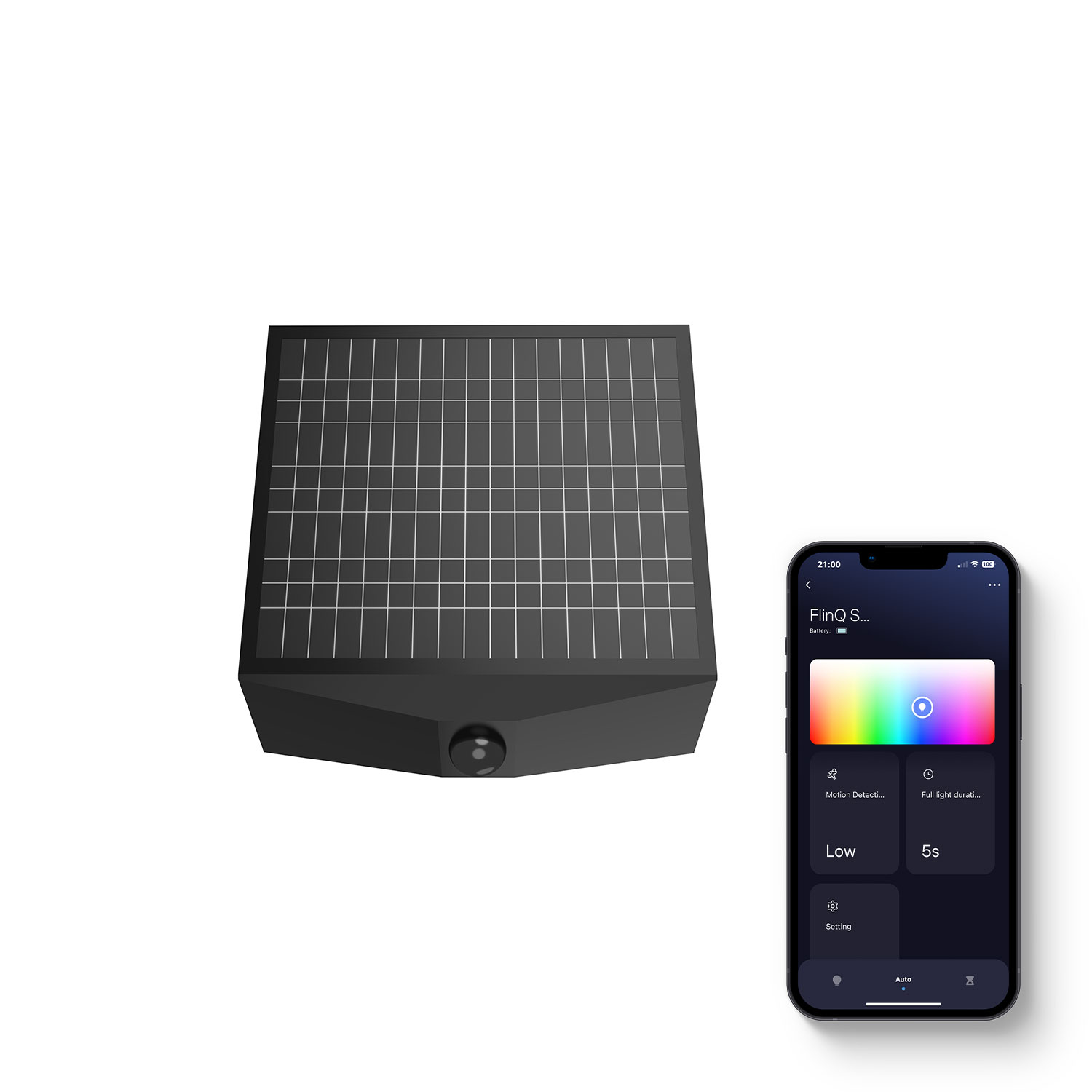 FlinQ Orion Smart Solar Wandlamp