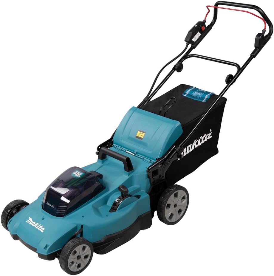 Makita DLM538Z Akku-Rasenmäher 2x18V (ohne Akku, ohne Ladegerät), Petrol