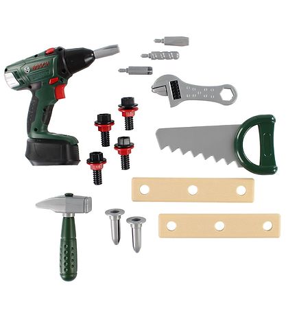Bosch Mini -Werkzeugkasten m. Zubehör - Spielzeug - Dunkelgrün
