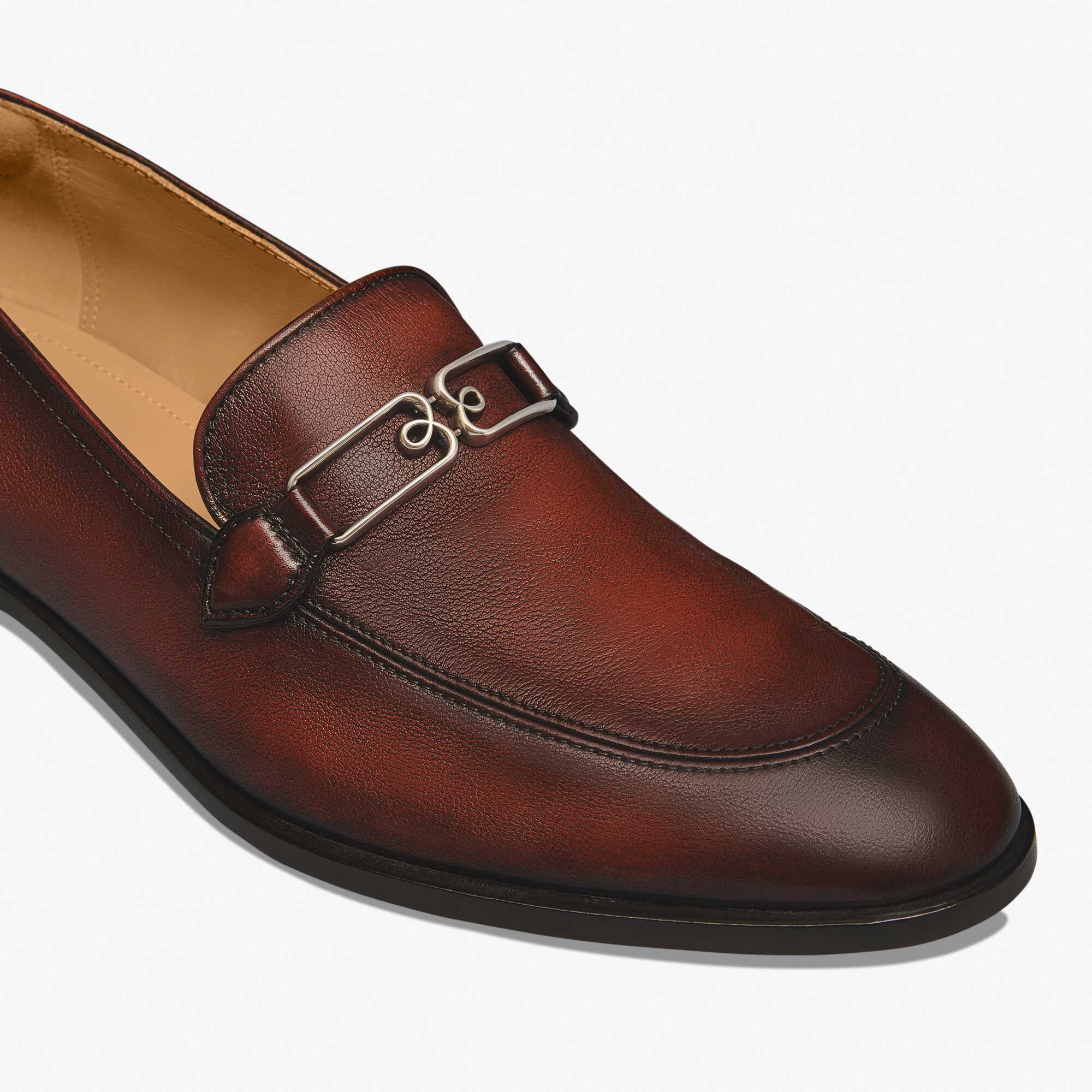 Mocassin B Volute En Cuir
