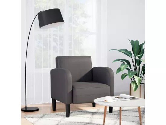 Chaise de canapé avec accoudoirs gris 54 cm similicuir