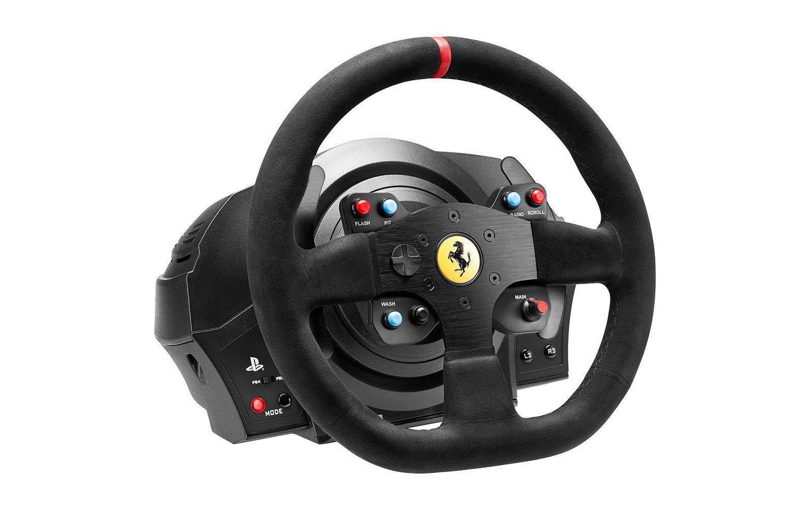 Lenkrad T300 Ferrari Integral Racing – Alcantara Edition<br>T300 Ferrari Integral Racing Wheel Alcantara Edition für PC/PS4