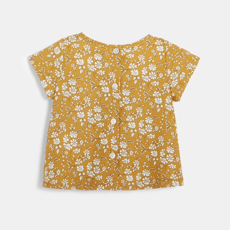 Ensemble blouse et bloomer bébé fille jaune Absorba Jaune