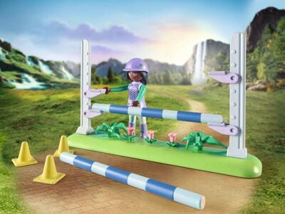 Playmobil 71355 Horses of Waterfall Byggesett Zoe & Blaze med Hoppebane