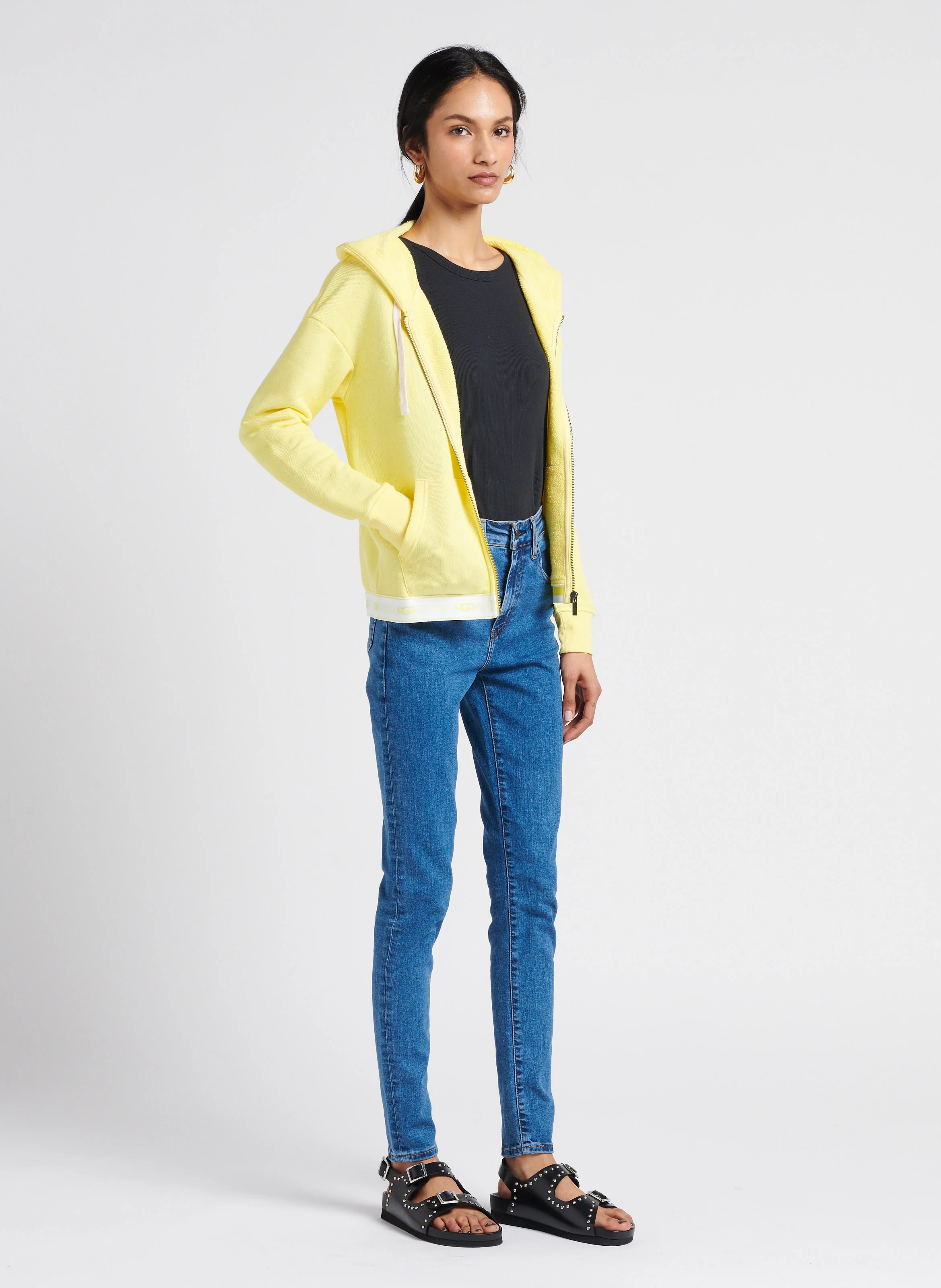 721 HIGH RISE SKINNY - Jean skinny taille haute en coton mélangé | Jean brut