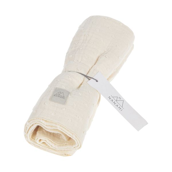 Nanami Woven Dot Hydrofiel Luier - 60 x 65 cm - Beige
